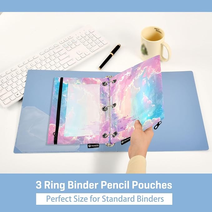 Princess Castle Pink Sky Pencil Pouch - Image 4