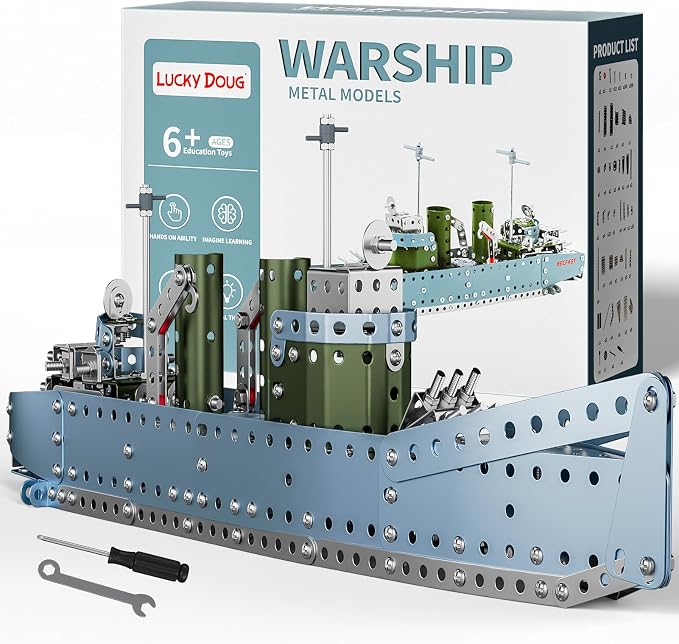 Lucky Doug Stem Building Projects Model Cruiser Ocean Ship Set, 504 Pieces Stem by LuckyDoug
