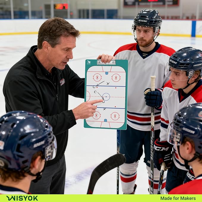 WISYOK Hockey Clipboard for Coaches, Dry Erase | - Image 6