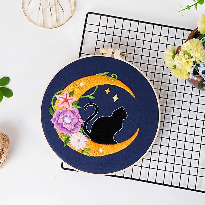 Louise Maelys Cat Moon Embroidery Kit - Image 5