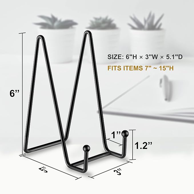 Hoewina 10 Pack 6 Inch Plate Stands - Image 2