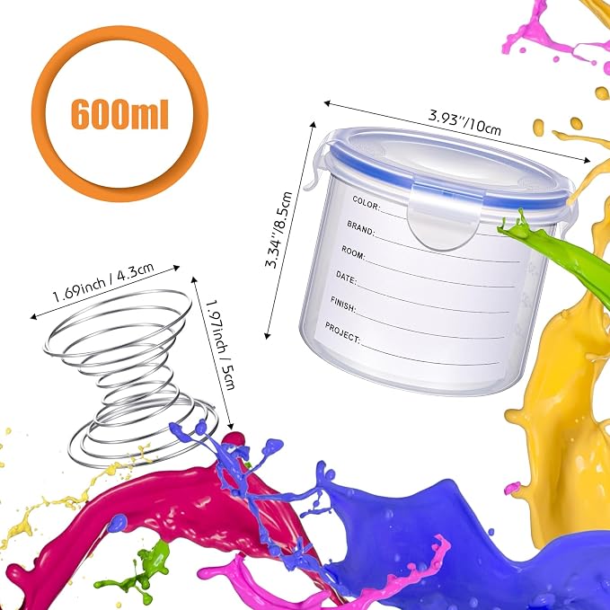 Remerry 8 Sets Paint Container - Image 6