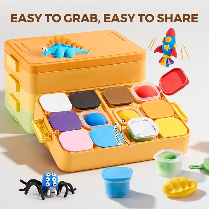 Jar Melo Air Dry Clay for Kids 36 Colors Modeling Clay Kit - Image 3
