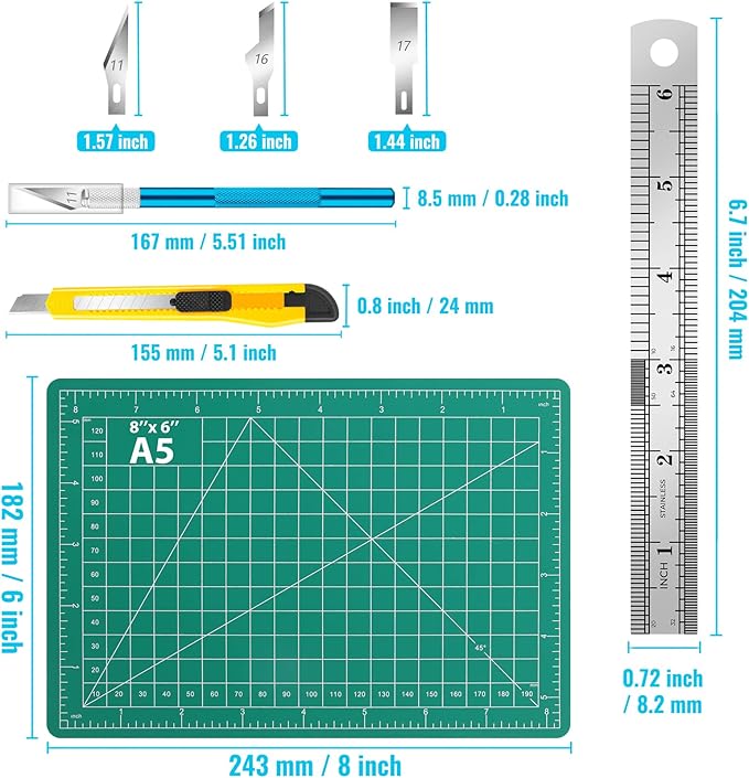 DIYSELF Exacto Knife Set, Hobby Knives Kit - Image 2