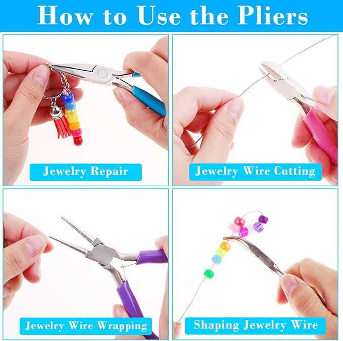 shynek 4pcs Jewelry Pliers Tools Kit - Image 9
