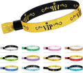 100 Pcs VIP Cloth Event Wristband, Disposable VIP Wristbands for Events, Colored VIP Wristbands Events,for Lightweight Concert,Club Entrance Wrist Strap Party Wristband Event (Color : Gold)