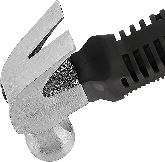 MOUYAT 4 Pack 8 Oz Small Hammer, Compact Stubby Claw Hammer with Comfortable Grip, Mini Hammer for Women, Camping, Household