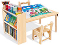 JOIN&JOY Kids Art Table and 2 Chair Set, Toddler Activity by Unknown