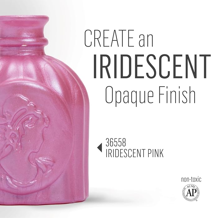 FolkArt Murano Iridescent Acrylic Glass Paint, 2 fl oz - Image 3
