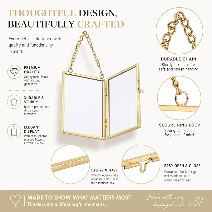 FOCHIER F 4 Pcs Pressed Flower Frame - Image 3
