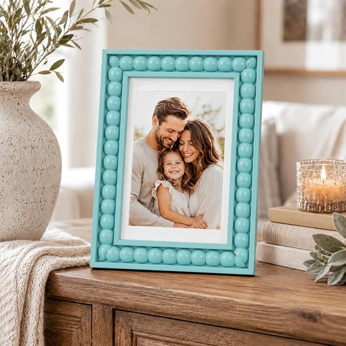 Solid Wood 4x6 Picture Frame Beaded Frame - Image 2