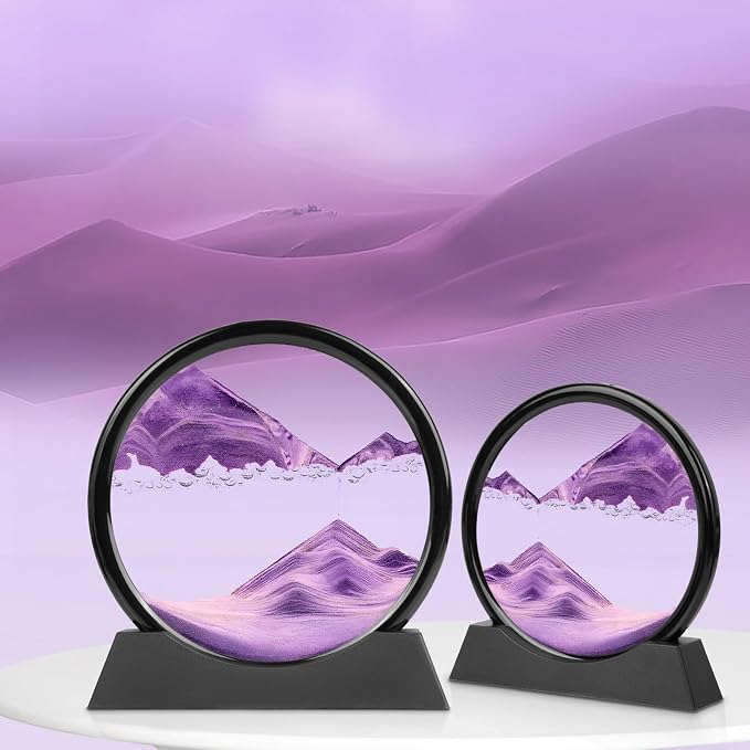 Meeitec Moving Sand Art, 3D Liquid Motion Deep Sea Sandscape Color Quicksand - Image 2