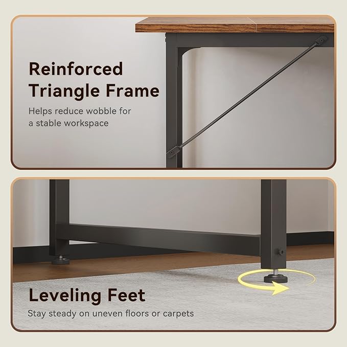 Coleshome 79 Inch Large Computer Desk - Image 6
