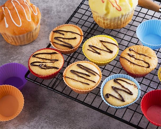 2 Inch Mini Size Silicone Baking Cups Muffin Cups, Reusable and Nonstick Mini - Image 6