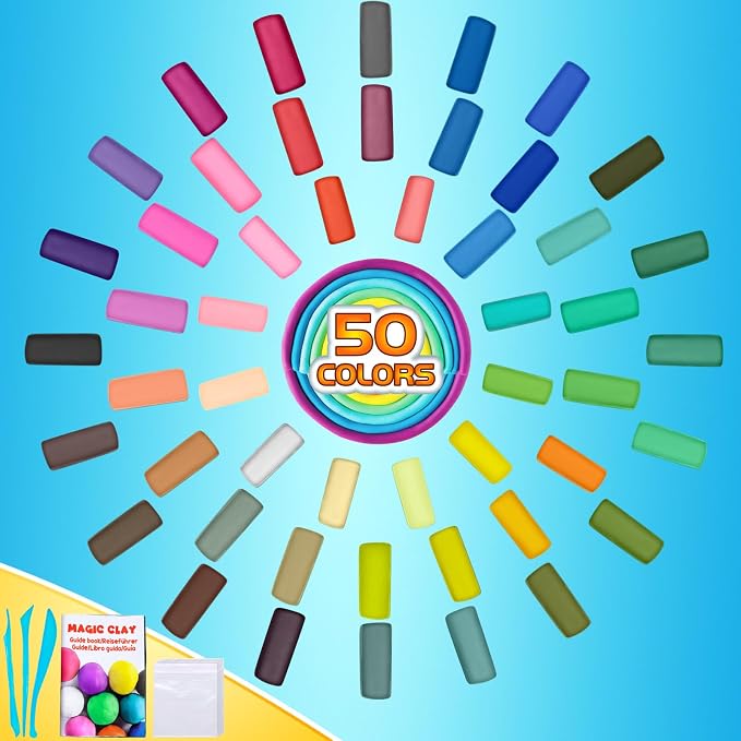 ESSENSON Air Dry Clay 50 Colors, Modeling Clay - Image 2