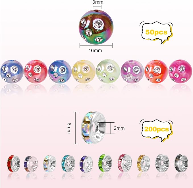 250 Pcs Beads for Pens - 16mm Focal Beads for Beadable Pens - Image 5