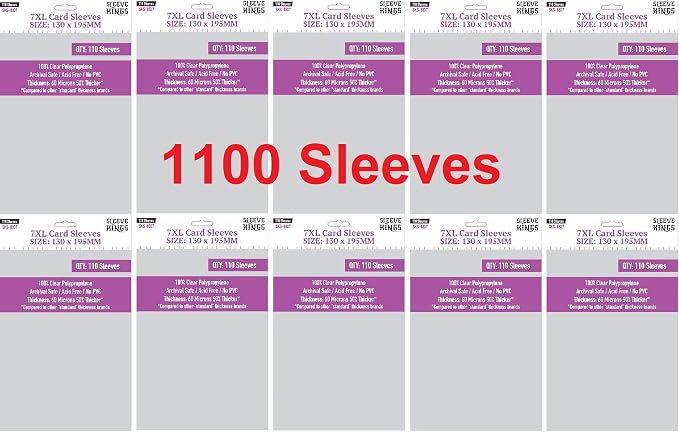 Sleeve Kings 7XL Card Sleeves 130 X 195 mm by SleeveKings