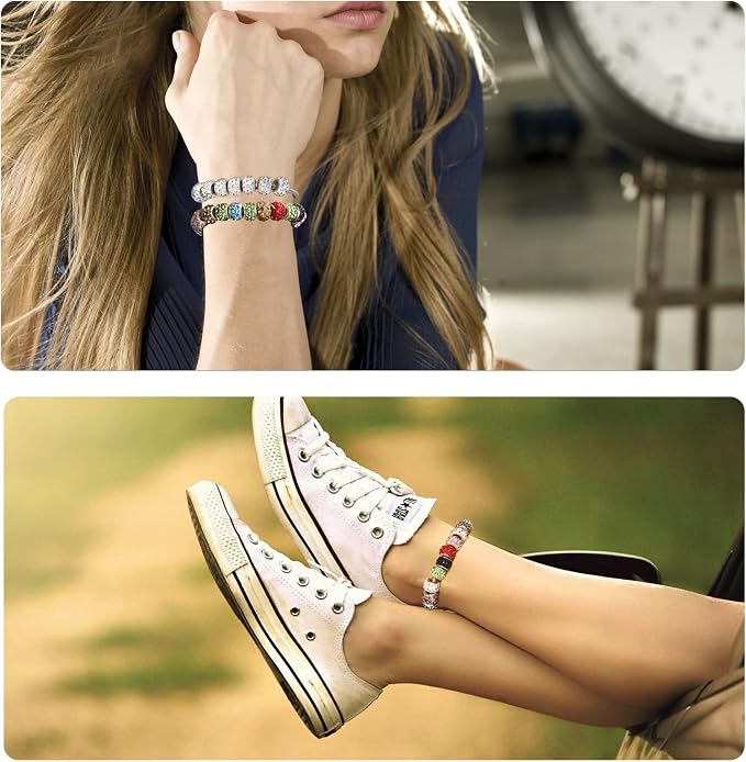 10PCS Snake Chain Charm Bracelet - Image 6