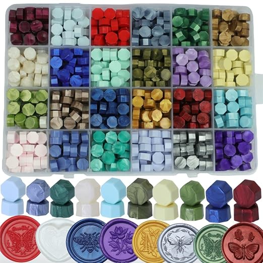 600 Pcs Assorted Sealing Wax Beads by Unknown