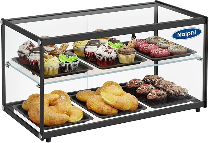 Malphi 29in. Tiered Pastry Bakery Display Case by Malphi