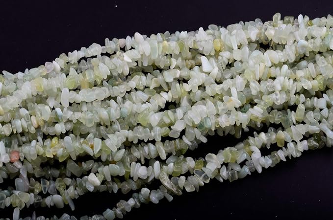 Natural Chip Stone Beads 5-8mm New Mountain Jade 400 Pieces Irregular Gemstones - Image 2