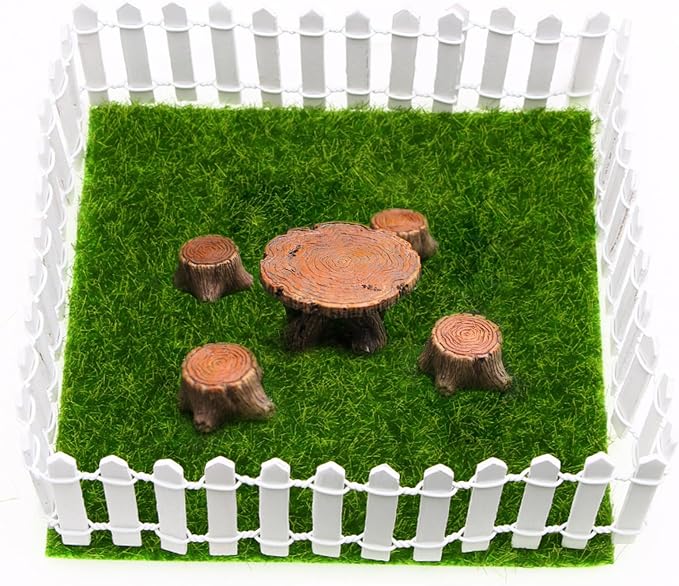 35 Inches White Mini Fairy Garden Fence Small Wood Decorative Picket Fence DIY - Image 7