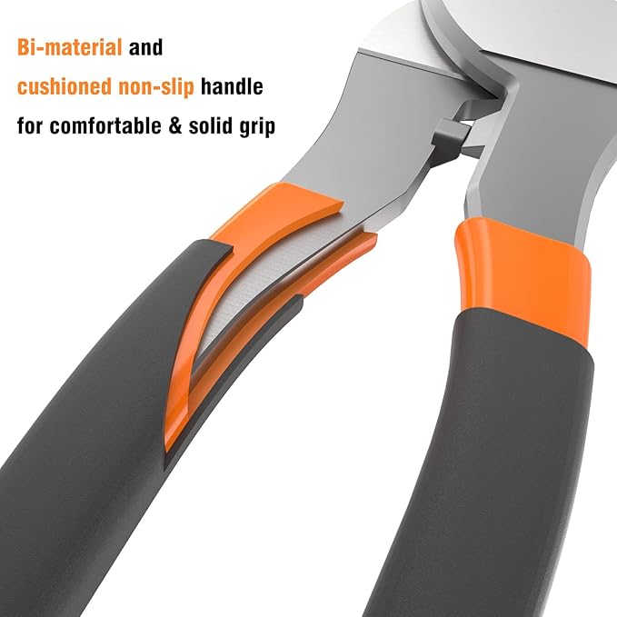 Sanuke Cable Cutters, 6-Inch High Leverage Cable Cutter Heavy Duty-Multifunctional Compact Sharp Cutting for Aluminum, Copper, Wire, Communications Cable