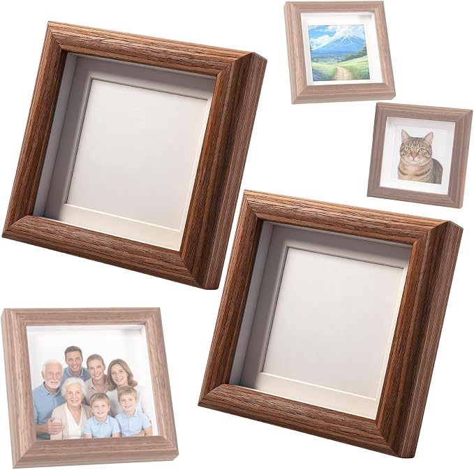 2Pcs Small Shadow Box, Small Shadow Box Frame, Mini Shadow Box Display Frame by Unknown