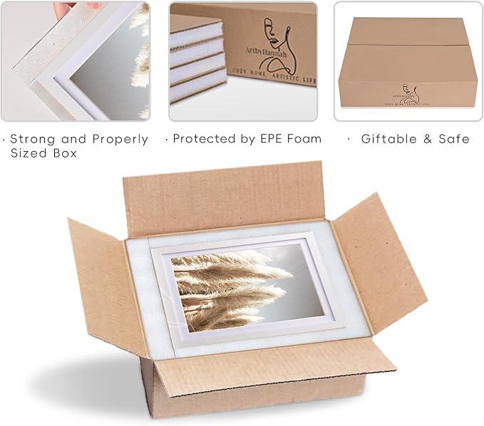 ArtbyHannah Gallery Wall Frame Set, 8 Pack Picture Frames Collage Wall Art Decor - Image 6
