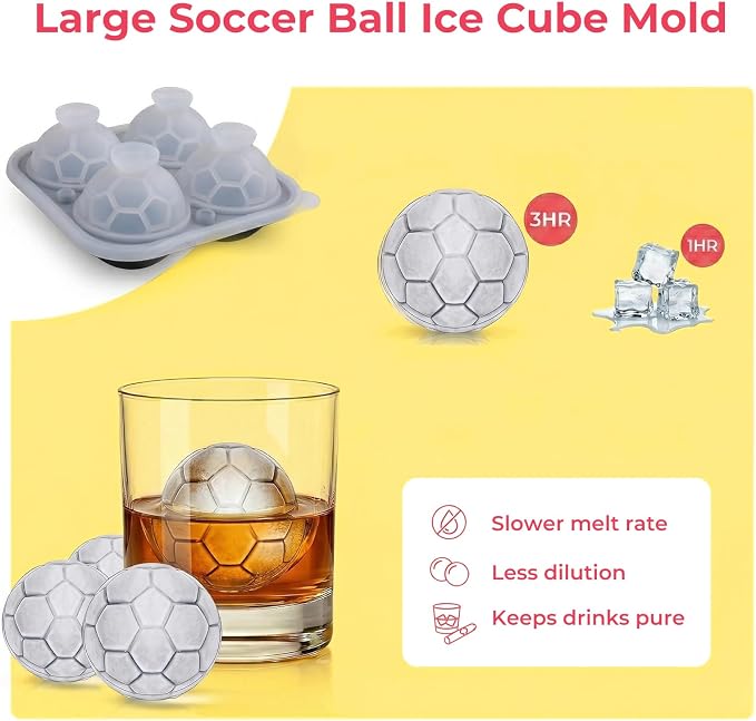 Large Ice Cube Tray, Silicone Ice Cube Trays - Image 3