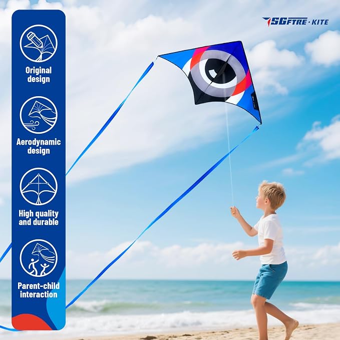 Delta Kite Set for Kids and Adults, Extremely Easy to Launch for Beginners - Image 5