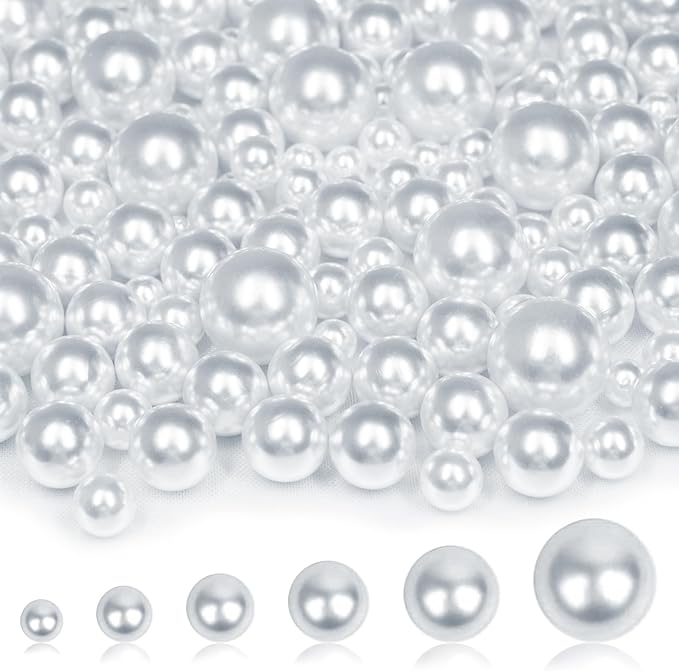 6000PCS Pearls for Crafting, Candles Centerpiece, DIY Crafts, Jewelry Making by Unknown