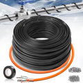Pipe Heating Cable 100FT (3FT-200FT) for Metal & Plastic Water Pipes - Freeze Protection up to -40°F, 5W/FT 120V Heat Tape to Keep Water Flowing