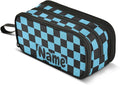 Custom Black Blue Checkered Pattern Pencil Case Box Boys Girls Personalized by BOENLE-WELCOMEYOURCOMING