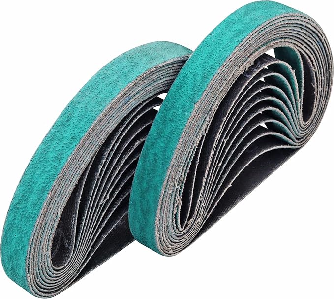 20 Pack 1/2" x 12" Knife Sharpener Sanding Belts for Official Work Sharp Knife & Tool Sharpener (WSKTS & WSKTS-KT/Mk.1 & Mk.2) - 80 Coarse Grit Replacement Sharpening Belts