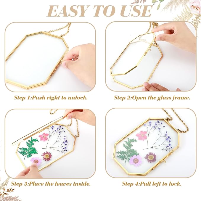 Qunclay 2 Pcs Double Glass Frame - Image 3