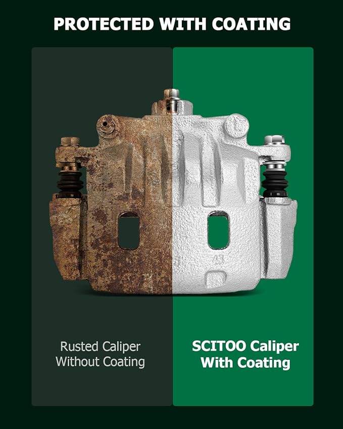 SCITOO Front Left Brake Caliper With Bracket 19B2683B Compatible For Saab For 9-2X 2005-2006,For Subaru For Baja 2003-2006,For Subaru For Crosstrek 2016-2017,For Subaru For Forester 2003-2018