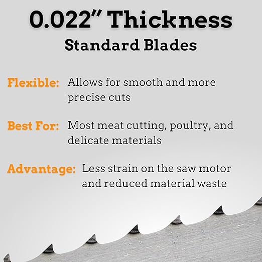 4-Pack Band Saw Blade (Bone-in) 5/8x.022x3TPIx142 inch