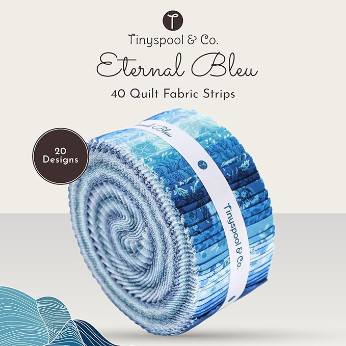 Tinyspool & Co.'s Twirlie Roll 40 Precut Quilting Fabric Strips - Image 2