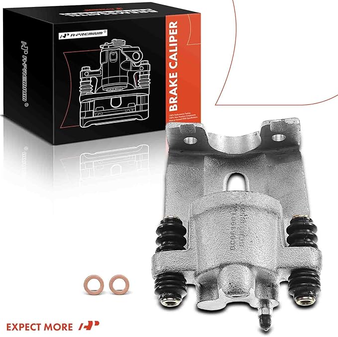 A-Premium Disc Brake Caliper Assembly Without Bracket Compatible with Select Ford and Lincoln Models - For F-150 2004-2011, Lobo 2005-2009, Mark LT 2006-2008 2010-2011 - Rear Right Passenger Side