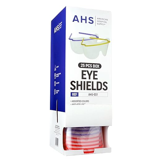 Eye Shield [Case of 200] Pre-Assembled Eye Protective Glasses, Eyewear PPE for Hospitals with ANSI Tested Lenses, Lightweight Frame | Glasses Only WALLMOUNT SOLD SEPARATELY