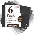 Cooler Kitchen Extra Thick Flexible Plastic Cutting Board Mats by CoolerKitchen