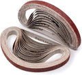 3/8 x 13 Sanding Belt, 40 Grit Aluminum Oxide Sanding Belts, Belt Sander Paper for 3/8x13 Inch Mini Belt Sander, 24 Pack(3/8x13 Inch, 40 Grit)