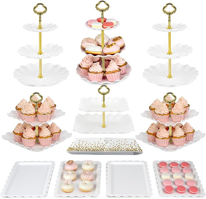 Pack of 11 NWK Cake Stand Set, by NWK