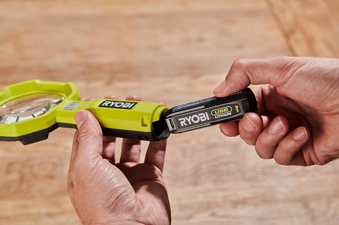 RYOBI - Illuminated Magnifying Glass 4V USB Lithium - 2 intensities: 60/200 - Image 2