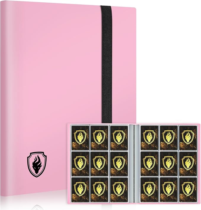 Card Binder 9 Pocket, Fabmaker 396 Pockets Trading Card Binder, Premium by Fabmaker