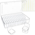 Bead Organizer Box, 60 Pack Small Clear Storage Boxes by HOXILOB