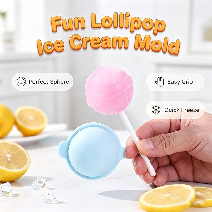 Silicone Lollipop Ice Cream Maker, Homemade Popsicle Molds, DIY Popsicle Maker - Image 2