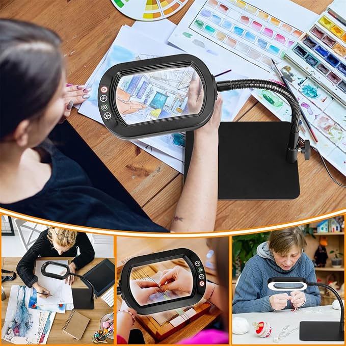 Veemagni 12X Rectangle Magnifying Glass - Image 7