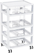 Vtopmart Plastic Drawer Storage Orangizer, 4 Tier 6 Drawers by Vtopmart